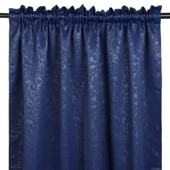 Штора с петлей «Галдин» 140x245, занавеска для спальни, затемняющая белая Homla