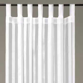 Штора с петлями 140х175 см (ширина х длина) белого цвета, непрозрачная штора, петлевая штора во многих вариантах. Arsvita, белый