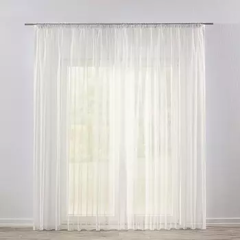 Штора с рюшной лентой Dekoria, бежевый