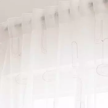 Штора с рюшной лентой Schner-Leben, белый