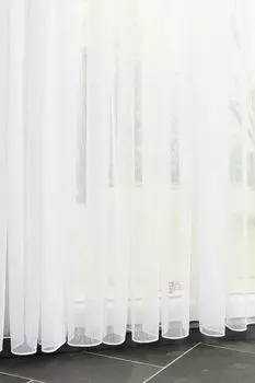 Штора-штора Эми от LYSEL - однотонная (ШхВ) 600х245 белого цвета, белый