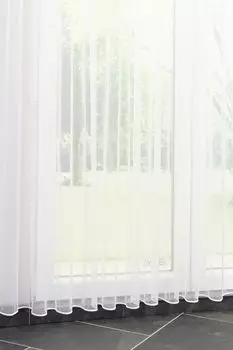 Штора-штора Pia от LYSEL - однотонная (ШхВ) 600х245 белого цвета, белый