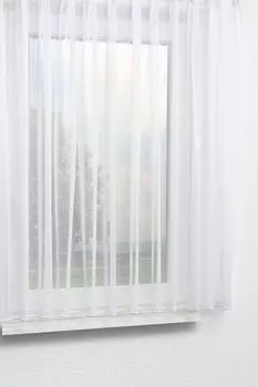 Штора-штора Pia от LYSEL - однотонная (ШхВ) 600х175 белого цвета, белый