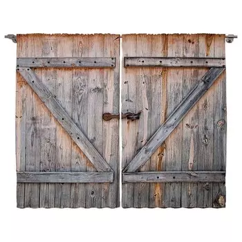 Штора twentyfour Rustikal II (2 шт), 245 см цвет blassbraun/grau