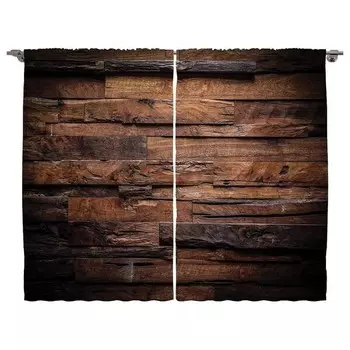 Штора twentyfour Schokolade (2 шт), 260 см цвет braun/dunkelbraun