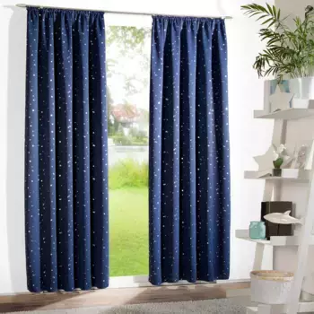 Штора Weckbrodt «Зарин», (1 шт.), цвет nachtblau