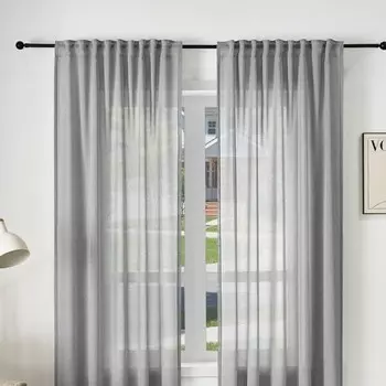 Штора Woltun mit Kruselband Reginald, 135x2x245 см, серый