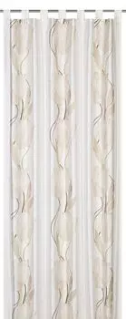 Шторка-струна с проходом для карниза, занавеска, которую можно индивидуально укоротить, современный и элегантный декоративный элемент во многих цветах и дизайнах черный - черный, проход для штанги 300x250 см Elbersdrucke, коричневый