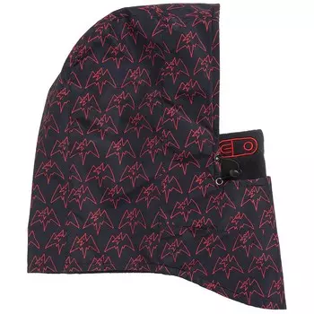 Штормовой капюшон, черный/красный