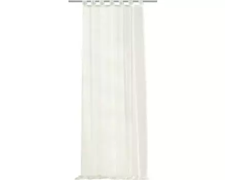 Шторная лента с рюшами, универсальная лента, шторная лента, блэкаут, непрозрачная, 140 (Ш) х 245 (Д), белая, 1 шт. Home-Fashion, белый