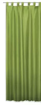 Шторная лента с рюшами, универсальная лента, шторная лента, блэкаут, непрозрачная, 140 (Ш) х 245 (Д), зеленая, 1 шт. Haus und Deko, зеленый