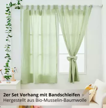 Шторы ALAVYA HOME, зеленый