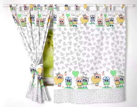 Шторы BABYLUX, серый