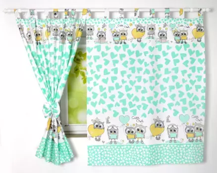 Шторы BABYLUX, зеленый