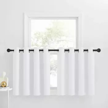 Шторы блэкаут Coodeto 52 x 30 дюймов, белый