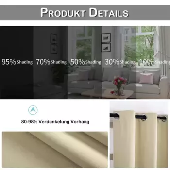 Шторы BTTO, бежевый