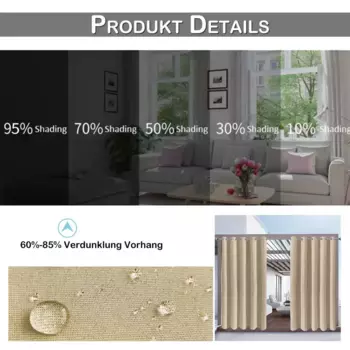 Шторы BTTO, бежевый