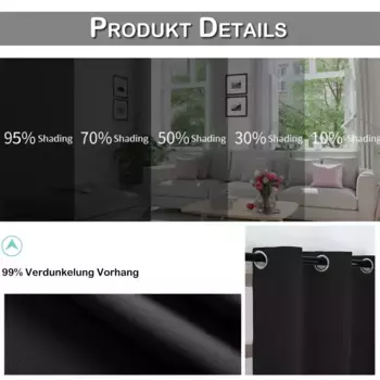 Шторы BTTO, черный