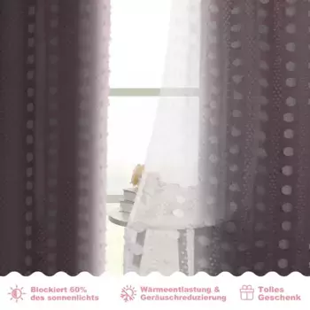 Шторы BTTO, розовый