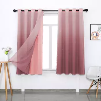 Шторы BTTO, розовый