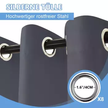 Шторы BTTO, темно-серый