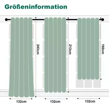 Шторы BTTO, зеленый