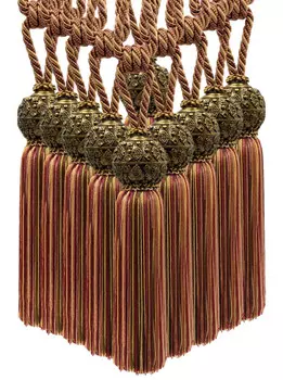 Шторы DecoPro Raja, красный