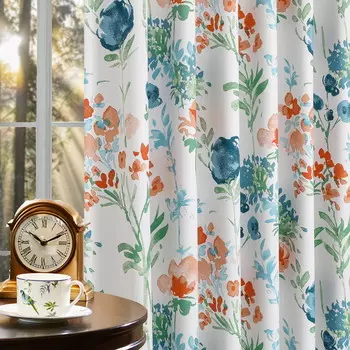 Шторы Decoultimatex, красный / синий