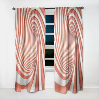 Шторы Designart, красный / оранжевый