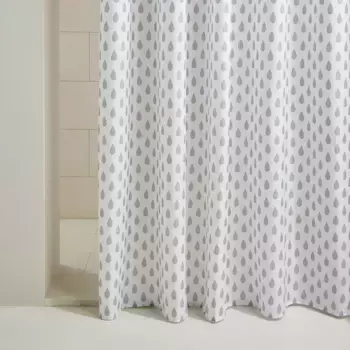 Шторы для душа Drop 22 Basics El Corte Ingls, серый