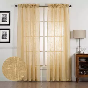 Шторы для спальни Diamond Home, золотой