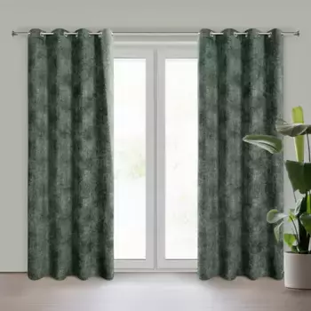 Шторы Eurofirany, темно-зеленый