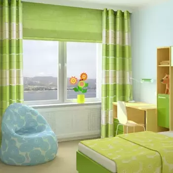 Шторы FastTrade, зеленый