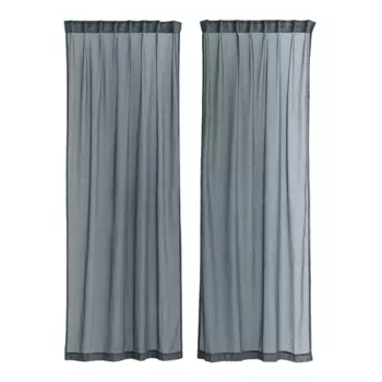 Шторы H&amp;M Home 2-pack Airy Multiway, 2 предмета, темно-серый