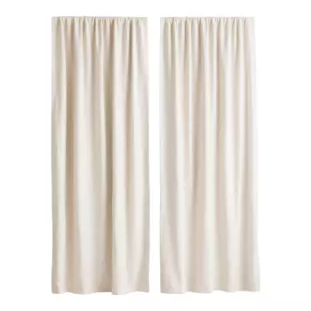 Шторы H&amp;M Home 2-pack Blackout, 2 предмета, светло-бежевый