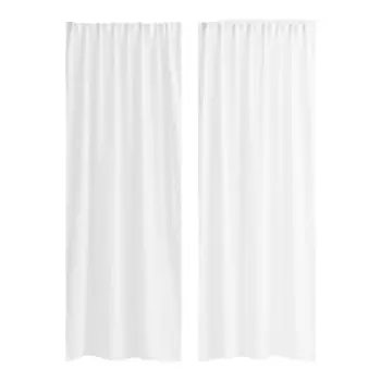 Шторы H&M Home 2-pack Multiway Linen-blend, 2 предмета, белый