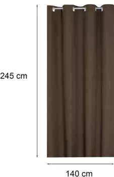 Шторы Haus und Deko, коричневый