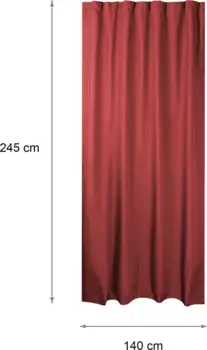 Шторы Haus und Deko, красный