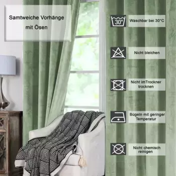 Шторы Haus und Deko, зеленый