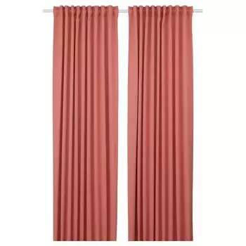 Шторы Ikea Majgull 145X250 2 шт, красный