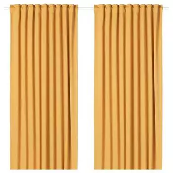Шторы Ikea Majgull 145X250 2 шт, желтый