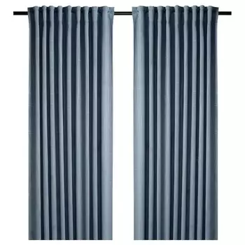 Шторы Ikea Prakttidlosa, голубой