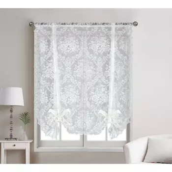 Шторы Kate Aurora Country Farmhouse Shabby Chic Bed Bath & Beyond, белый