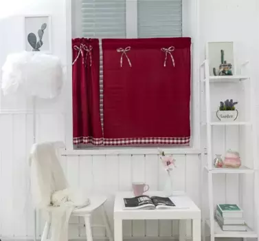 Шторы OD19, красный