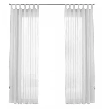 Шторы-петли комплект вуалей Gardinenbox, белый