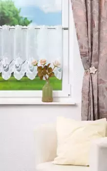 Шторы Plauener Spitze, белый