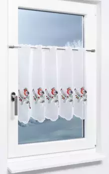 Шторы Plauener Spitze, красный