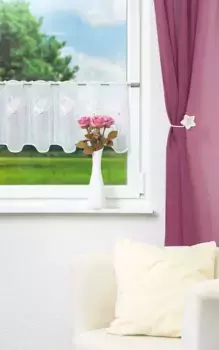 Шторы Plauener Spitze, розовый