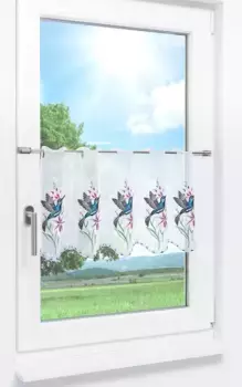 Шторы Plauener Spitze, синий