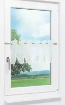 Шторы Plauener Spitze, желтый